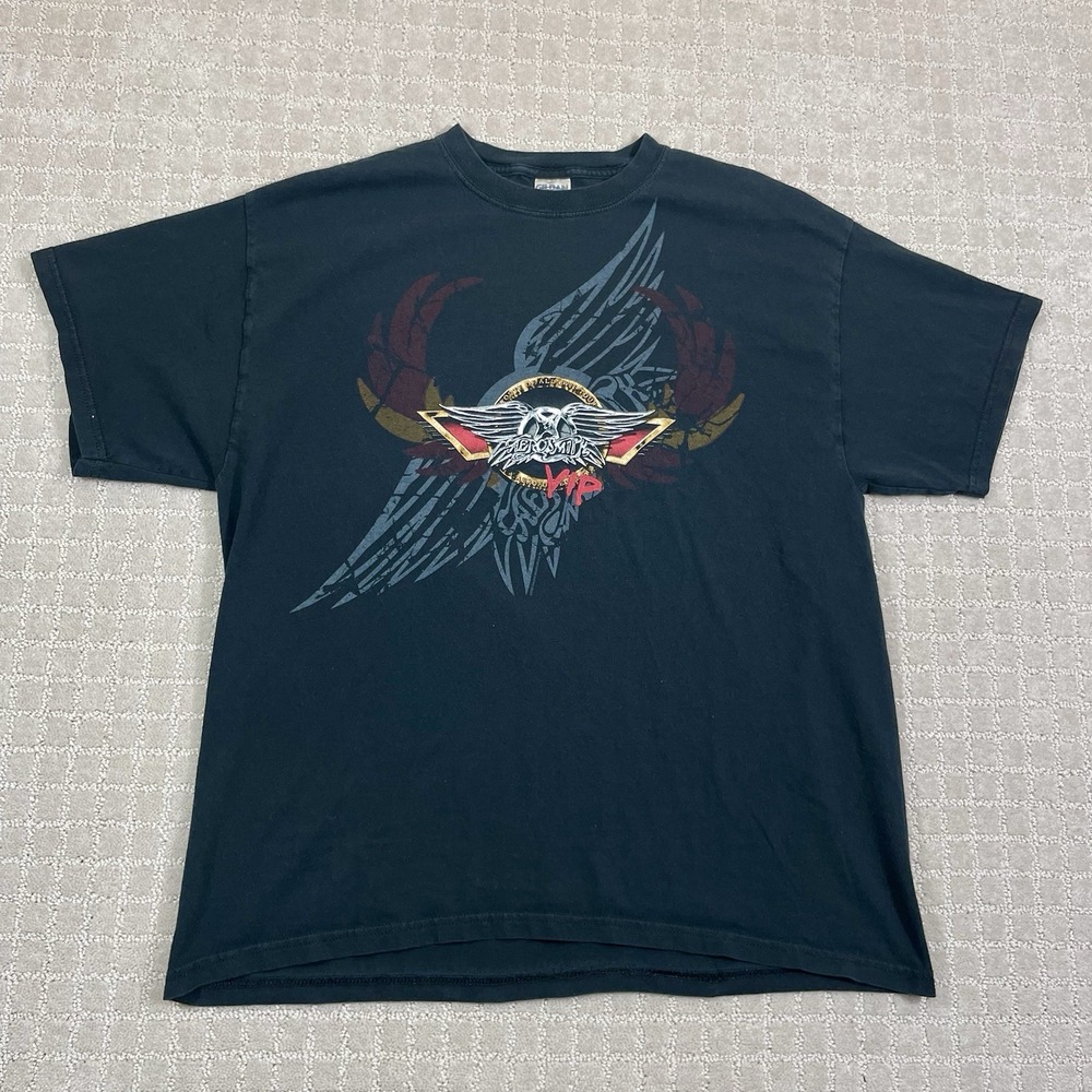 Vintage 2006 Aerosmith Shirt Mens XL Route Of All Evil Tour Concert Band Tshirt